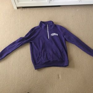 Furman university quarter zip sweatshirt